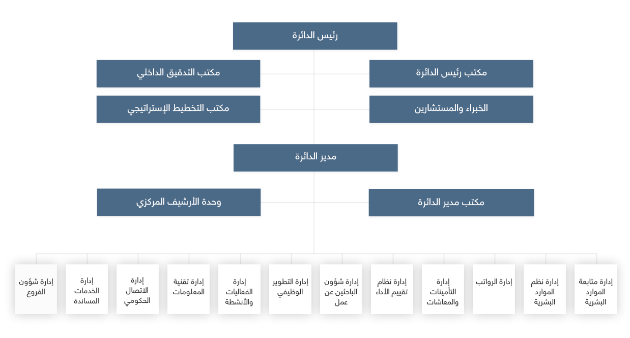 Human Resource Organizational Structure Chart